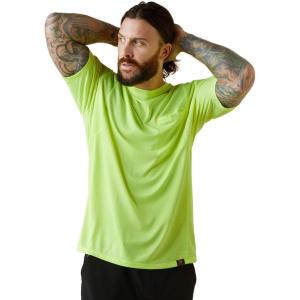 imageAriat Mens Rebar Evolution Athletic Fit TShirtSafety Yellow