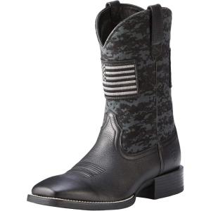 imageAriat Mens Sport Patriot Western BootBlack DeertanBlack Camo Print