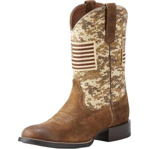 imageAriat Mens Sport Patriot Western BootDistressed Brown