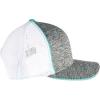 imageARIAT Mens Cap Heather Grey Turquoise Logo White Mesh Flex Fit 110 Adjustable Snapback