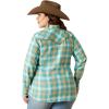 imageARIAT Womens Fr Classen Retro Fit Snap Work ShirtBreeze Plaid