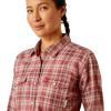 imageARIAT Womens Fr Knox Snap Work ShirtRoan Rouge