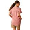 imageARIAT Womens Rebar Cotton Strong Vneck TopMineral Red Heather
