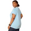 imageARIAT Womens Rebar Cotton Strong Vneck TopNorse Blue Heather