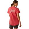 imageARIAT Womens Rebar Workman Graphic Ariat Logo TShirtTeaberry