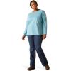 imageAriat Womens Fr Air Crew TShirtNorse Blue Space Dye