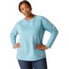 imageAriat Womens Fr Air Crew TShirtNorse Blue Space Dye