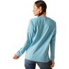 imageAriat Womens Fr Air Crew TShirtNorse Blue Space Dye