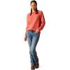 imageAriat Womens Rebar Cotton Strong Hooded TShirtMineral Red