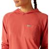 imageAriat Womens Rebar Cotton Strong Hooded TShirtMineral Red