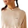 imageAriat Womens Rebar Cotton Strong Hooded TShirtOatmeal Heather