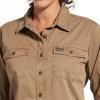 imageAriat Womens Rebar Washed Twill Work ShirtKhaki