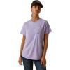 imageARIAT Womens Rebar Workman Graphic Ariat Logo TShirtLavender