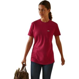 imageARIAT Womens Rebar Cotton Strong TShirtCherries Jubilee