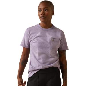 imageARIAT Womens Rebar Cotton Strong TShirtLavendar Heather