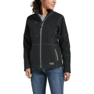 imageARIAT Womens Rebar Stretch Canvas Softshell JacketBlack