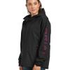 imageARIAT Womens Rebar Stormshell Logo Waterproof JacketBlackPurple Potion