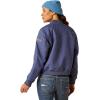 imageARIAT Womens Rebar Valkyrie Stretch Canvas Insulated JacketBlue Indigo