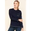 imageARIAT Womens Rebar Workman Logo TShirtNavy Blue
