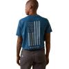 imageAriat Womens Rebar Cotton Strong American Flag Graphic TShirtKey Largo