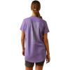 imageAriat Womens Rebar Cotton Strong American Flag Graphic TShirtPaisley Purple