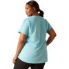 imageAriat Womens Rebar Heat Fighter TShirtArctic BlueCendre Blue