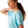 imageAriat Womens Rebar Heat Fighter TShirtArctic BlueCendre Blue