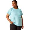 imageAriat Womens Rebar Heat Fighter TShirtArctic BlueCendre Blue
