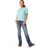 imageAriat Womens Rebar Heat Fighter TShirtArctic BlueCendre Blue