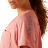 imageAriat Womens Rebar Heat Fighter TShirtMauveglowSharkskin