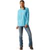 imageAriat Womens Rebar Heat Fighter TShirtNorse BlueMeadowbrook