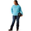 imageAriat Womens Rebar Heat Fighter TShirtNorse BlueMeadowbrook