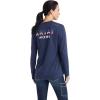 imageAriat Womens Rebar Workman USA Logo TShirtMood Indigo