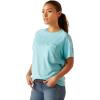 imageAriat Womens Rebar Heat Fighter TShirtArctic BlueCendre Blue