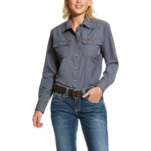 imageARIAT Womens Fr Featherlight Work ShirtGunmetal