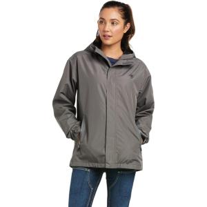 imageARIAT Womens Rebar Stormshell Logo Waterproof JacketRebar GreyBlack
