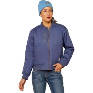 imageARIAT Womens Rebar Valkyrie Stretch Canvas Insulated JacketBlue Indigo