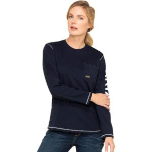 imageARIAT Womens Rebar Workman Logo TShirtNavy Blue