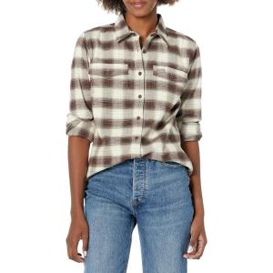 imageAriat Female Rebar Flannel DuraStretch Work Shirt Wren Ivory 3X