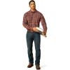 imageAriat Mens Rebar Flannel DuraStretch Work ShirtBurnt Henna