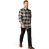 imageAriat Mens Rebar Flannel DuraStretch Work ShirtCharcoal Grey