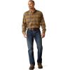 imageAriat Mens Rebar Flannel DuraStretch Work ShirtGolden Brown