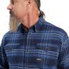 imageAriat Mens Rebar Flannel DuraStretch Work ShirtNavy