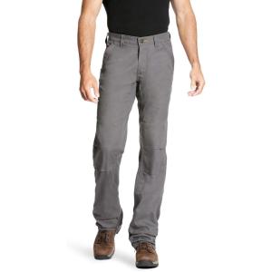 imageARIAT Mens Rebar M4 Relaxed Durastretch Made Tough Double Front Stackable Straight Leg PantGrey
