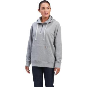 imageARIAT Womens Rebar Skill Set 12 Zip HoodieHeather Grey