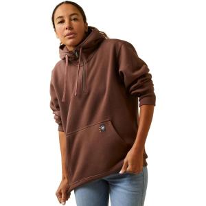 imageARIAT Womens Rebar Skill Set 12 Zip HoodiePeppercorn