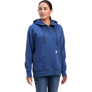imageARIAT Womens Rebar Skill Set 12 Zip HoodieTrue Navy