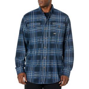 imageAriat Mens Rebar Flannel DuraStretch Work ShirtNavy