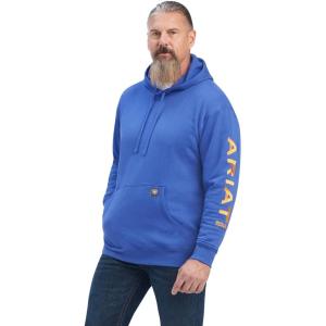 imageAriat Mens Rebar Graphic HoodieDeep Ultramarine Rebar Orange