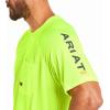 imageAriat Mens Rebar Heat Fighter TShirtLime